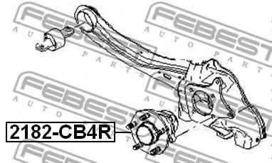 Ступица колеса FEBEST 2182-CB4R - Фото 1