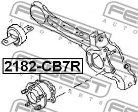 Ступица колеса FEBEST 2182-CB7R - Фото 1