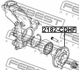 Ступица колеса FEBEST 2182-CDHF - Фото 1
