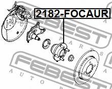 Ступица колеса FEBEST 2182-FOCAUR - Фото 1