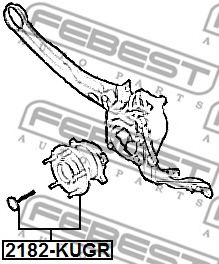 Ступица колеса FEBEST 2182-KUGR - Фото 1