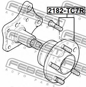 Ступиця колеса FEBEST 2182-TC7R - Фото 1