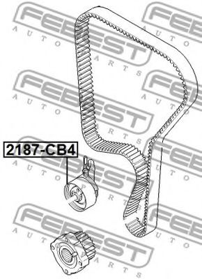 Натяжной ролик ремня ГРМ FEBEST 2187-CB4 - Фото 1