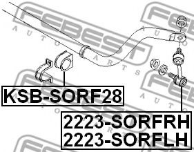 Тяга / стійка стабілізатора FEBEST 2223-SORFRH - Фото 1
