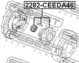 Ступица колеса FEBEST 2282-CEEDA46 - Фото 1