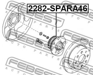 Ступица колеса FEBEST 2282-SPARA46 - Фото 1
