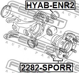 Ступица колеса FEBEST 2282-SPORR - Фото 1