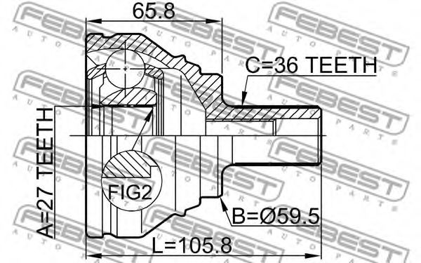 ШРКШ FEBEST 2310-031 - Фото 1