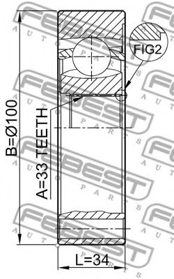 ШРУС FEBEST 2311-5021 - Фото 1