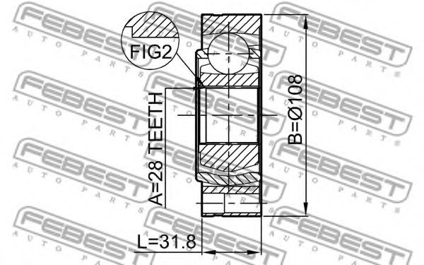 ШРКШ FEBEST 2311-T5 - Фото 1