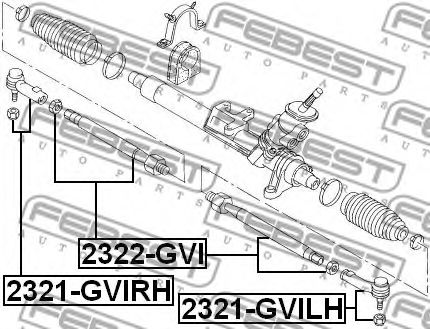 Рулевая тяга FEBEST 2322-GVI - Фото 1