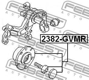 Ступица колеса FEBEST 2382-GVMR - Фото 1