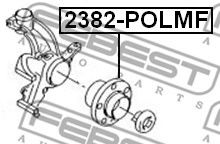 Ступиця колеса FEBEST 2382-POLMF - Фото 1
