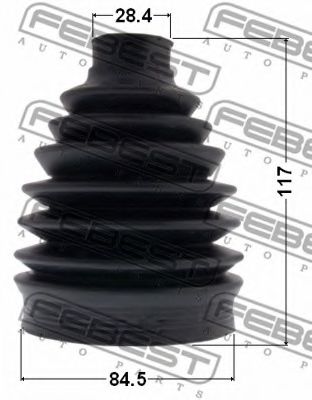 Пыльник ШРУСА FEBEST 2417P-DUSTAWD - Фото 1