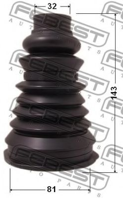 Пыльник ШРУСА FEBEST 2417P-LOG - Фото 1