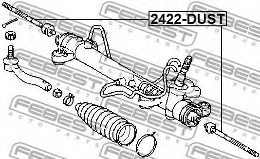 Рулевая тяга FEBEST 2422-DUST - Фото 1