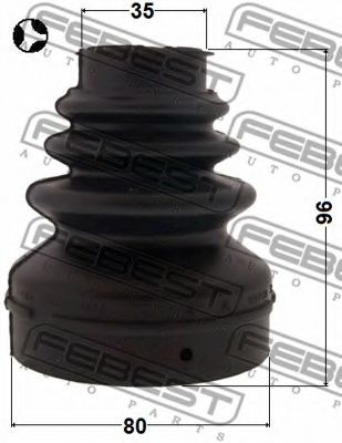 Пыльник ШРУСА FEBEST 2515-C4T - Фото 1