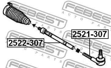 Рулевая тяга FEBEST 2522-307 - Фото 1