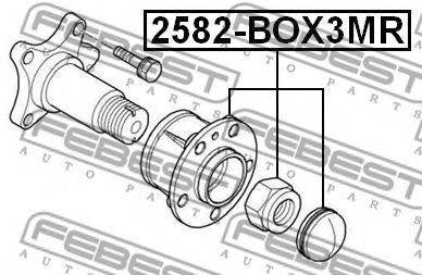 Ступиця колеса FEBEST 2582-BOX3MR - Фото 1