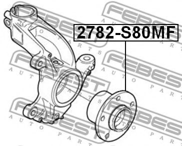 Ступица колеса FEBEST 2782-S80MF - Фото 1