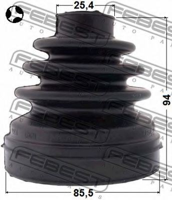 Пыльник ШРУСА FEBEST 2915-DIIIT - Фото 1