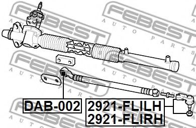 Наконечник рулевой тяги FEBEST 2921-FLIRH - Фото 1