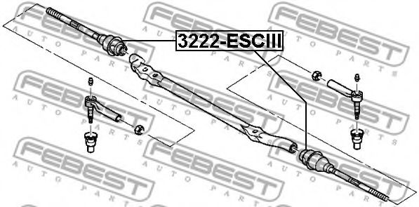 Рулевая тяга FEBEST 3222-ESCIII - Фото 1