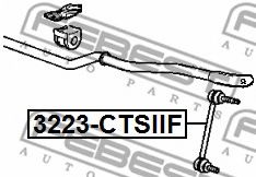 Тяга / стійка стабілізатора FEBEST 3223-CTSIIF - Фото 1