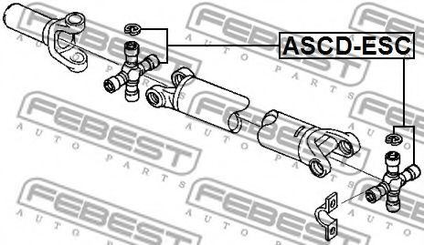 Карданный шарнир FEBEST ASCD-ESC - Фото 1