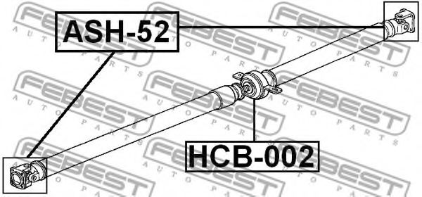Карданный шарнир FEBEST ASH-52 - Фото 1