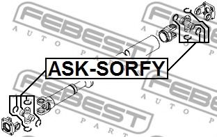 Карданный шарнир FEBEST ASK-SORFY - Фото 1