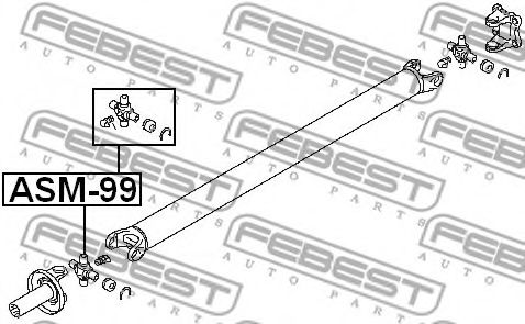 Карданный шарнир FEBEST ASM-99 - Фото 1