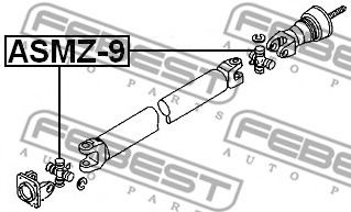 Карданный шарнир FEBEST ASMZ-9 - Фото 1