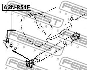 Карданный шарнир FEBEST ASN-R51F - Фото 1