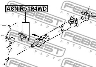 Карданный шарнир FEBEST ASN-R51R4WD - Фото 1