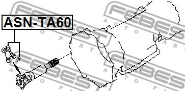 Карданный шарнир FEBEST ASN-TA60 - Фото 1