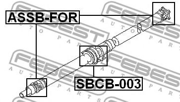 Карданный шарнир FEBEST ASSB-FOR - Фото 1