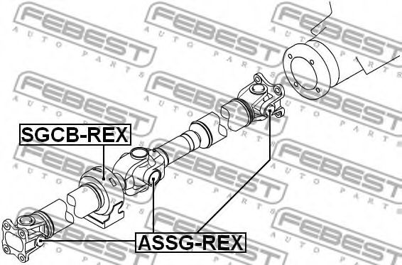 Карданный шарнир FEBEST ASSG-REX - Фото 1