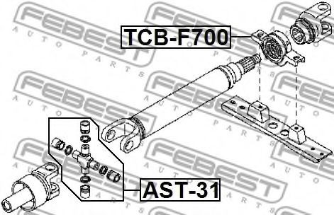 Карданный шарнир FEBEST AST-31 - Фото 1