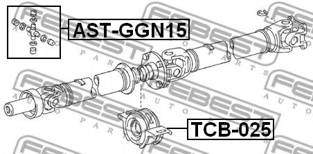 Карданный шарнир FEBEST AST-GGN15 - Фото 1