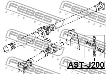 Карданный шарнир FEBEST AST-J200 - Фото 1
