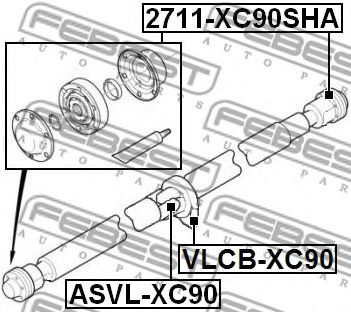 Карданный шарнир FEBEST ASVL-XC90 - Фото 1
