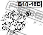 Подшипник; Подшипник со стороны привода, генератор FEBEST B10-46D - Фото 1