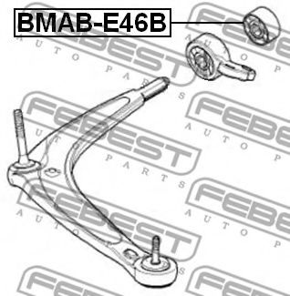 Сайлентблок рычага FEBEST BMAB-E46B - Фото 1