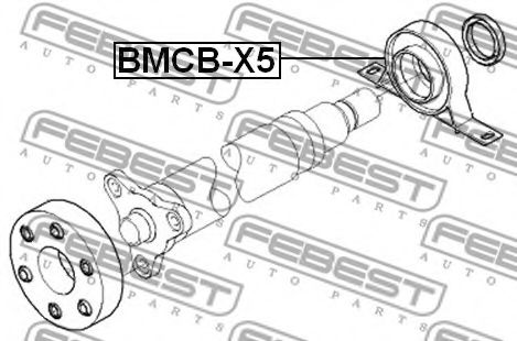 Подвесной подшипник карданного вала FEBEST BMCB-X5 - Фото 1