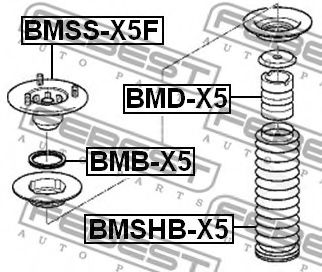 Опора амортизатора FEBEST BMSS-X5F - Фото 1