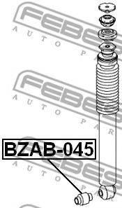 Втулка, амортизатор FEBEST BZAB-045 - Фото 1
