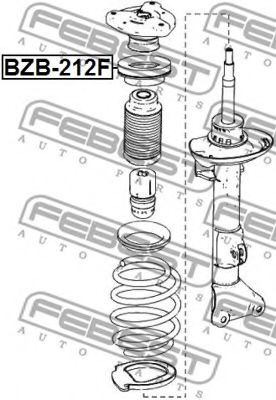 Подшипник качения, опора стойки амортизатора FEBEST BZB-212F - Фото 1