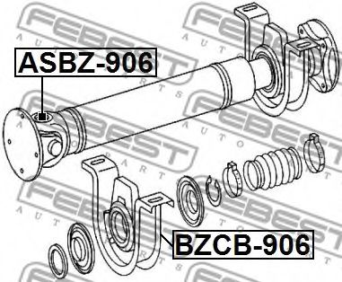 Подвесной подшипник карданного вала FEBEST BZCB-906 - Фото 1