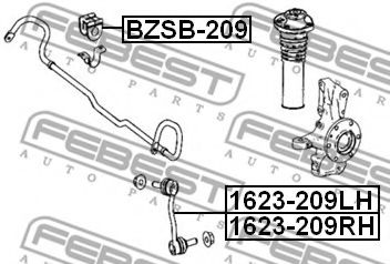 Опора, стабілізатор FEBEST BZSB-209 - Фото 1